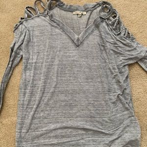 Express comfy gray long sleeve